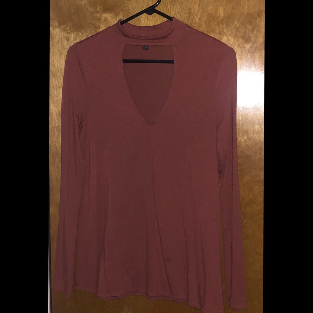 Express open neck top